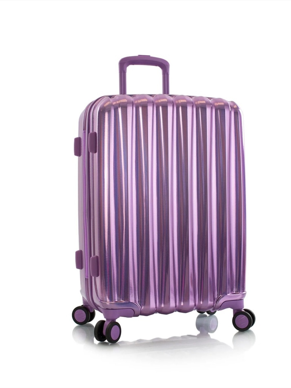 Eminent Hardshell Polycarbonate Carry-On Spinner Suitcase — Purple
